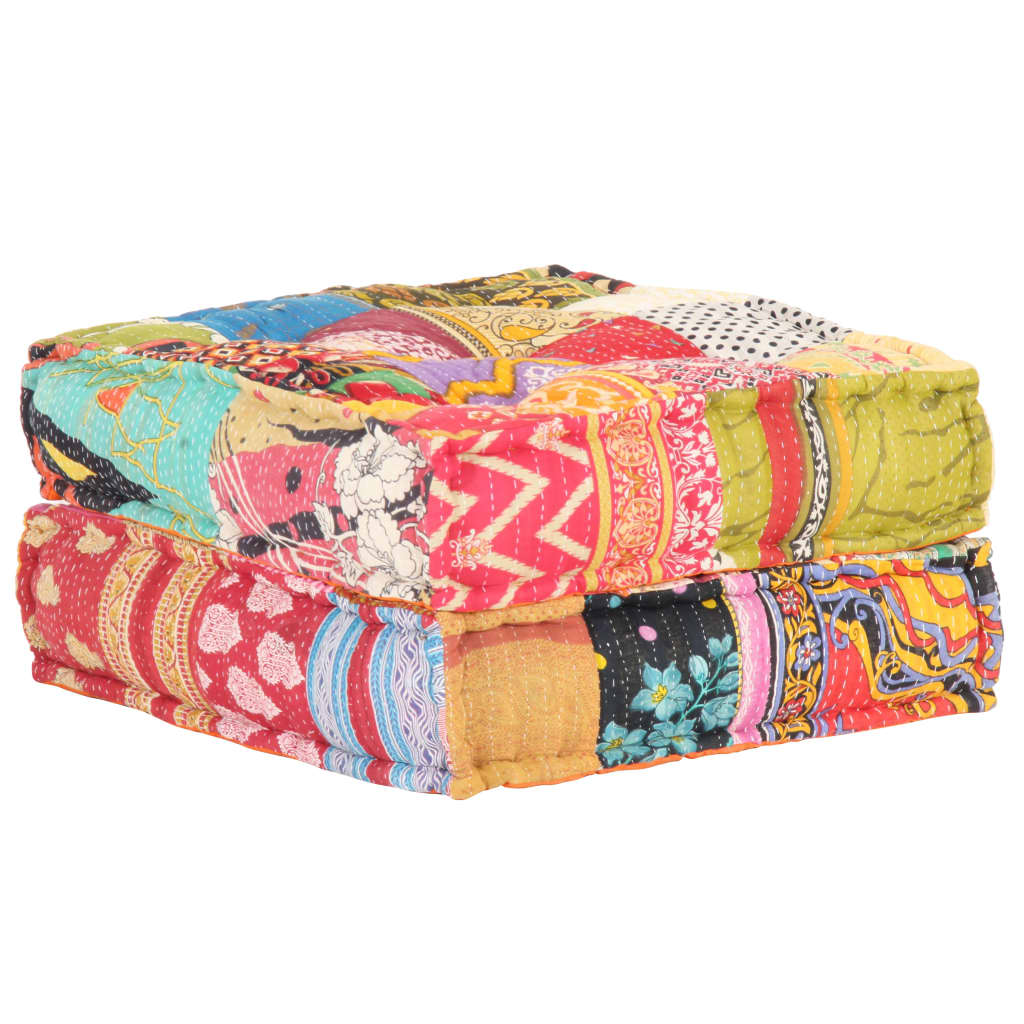 Pouf 60x70x36 cm Patchworkstoff