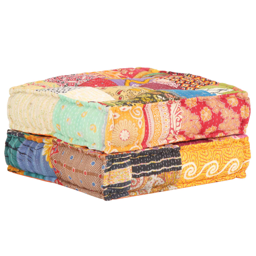 Pouf 60x70x36 cm Patchworkstoff