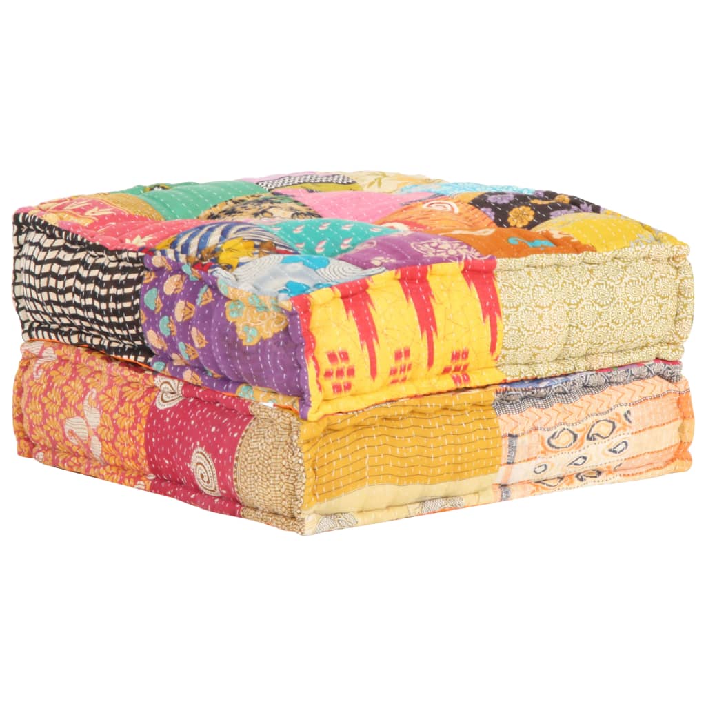 Pouf 60x70x36 cm Patchworkstoff