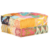 Pouf 60x70x36 cm Patchwork Tissu