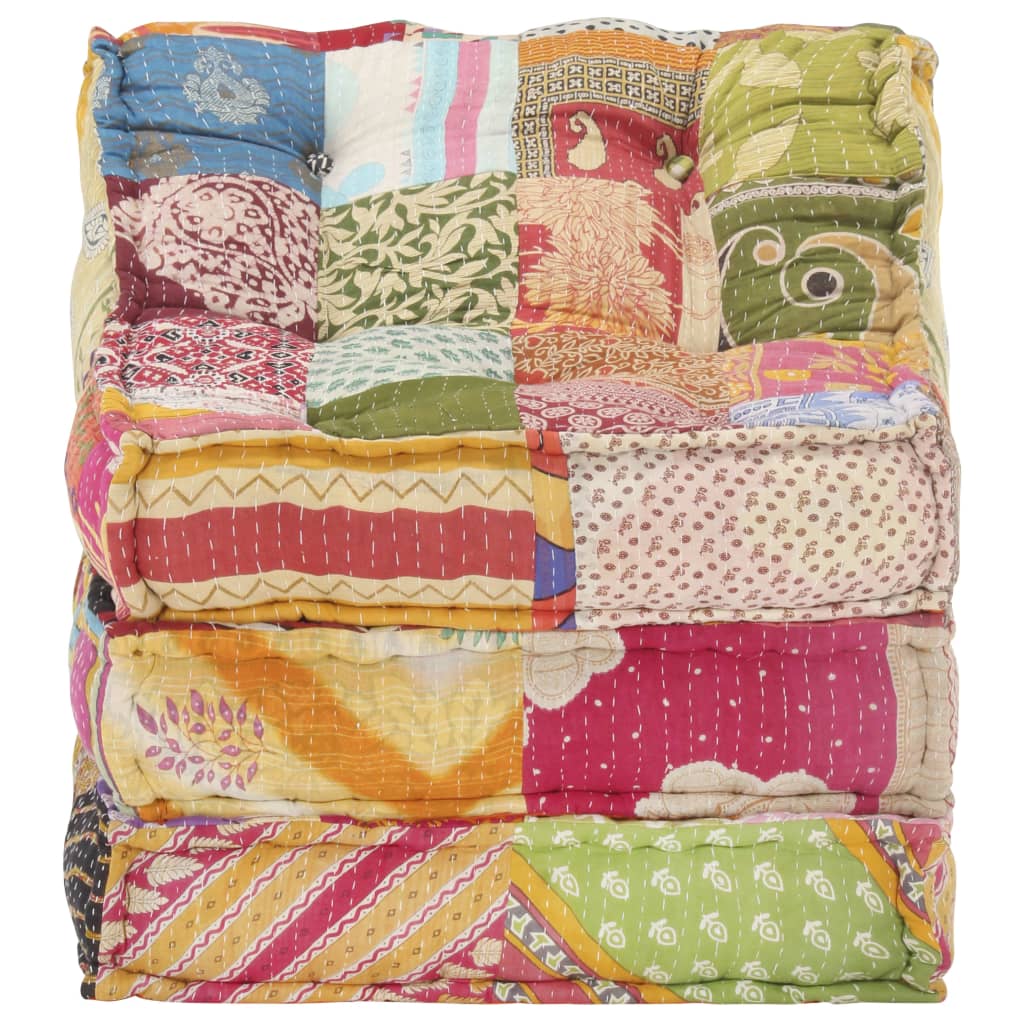 Pouf modulaire Patchwork Tissu