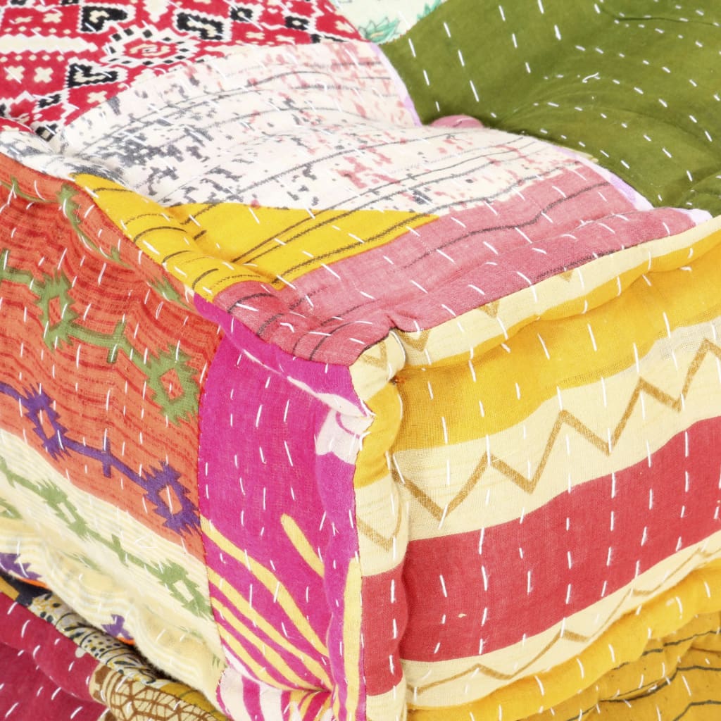 Pouf modulaire Patchwork Tissu