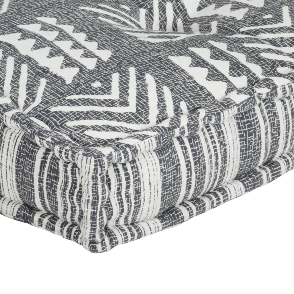 Coussin de canapé palette Gris Tissu Patchwork