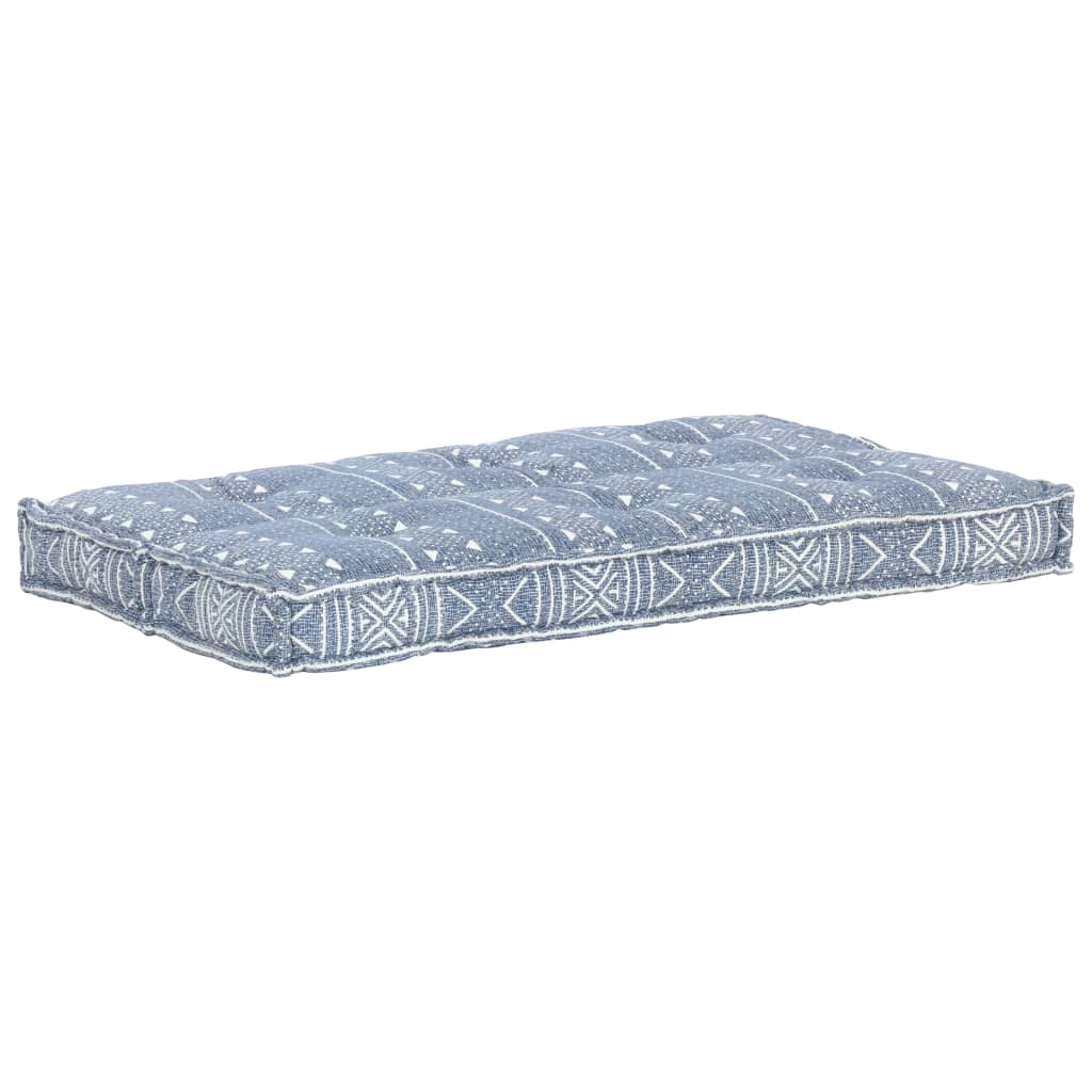 Coussin de canapé palette Indigo Tissu Patchwork