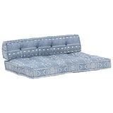 Coussin de canapé palette Indigo Tissu Patchwork