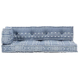 Coussin de canapé palette Indigo Tissu Patchwork