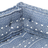 Coussin de canapé palette Indigo Tissu Patchwork