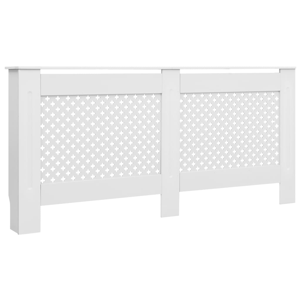 Cache-radiateurs 2 pcs Blanc 172x19x81,5 cm MDF