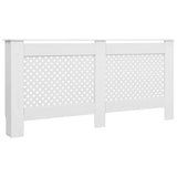 Cache-radiateurs 2 pcs Blanc 172x19x81,5 cm MDF