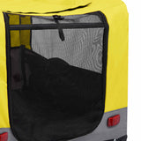 Yellow and Grey 2-in-1 Dog Bike Trailer and Stroller