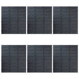 Storage Bins Kit with Wall Panels 96 pcs Blue