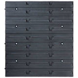 Storage Bins Kit with Wall Panels 96 pcs Blue