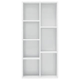 Bookcase Glossy white 50x25x106 cm Engineered wood