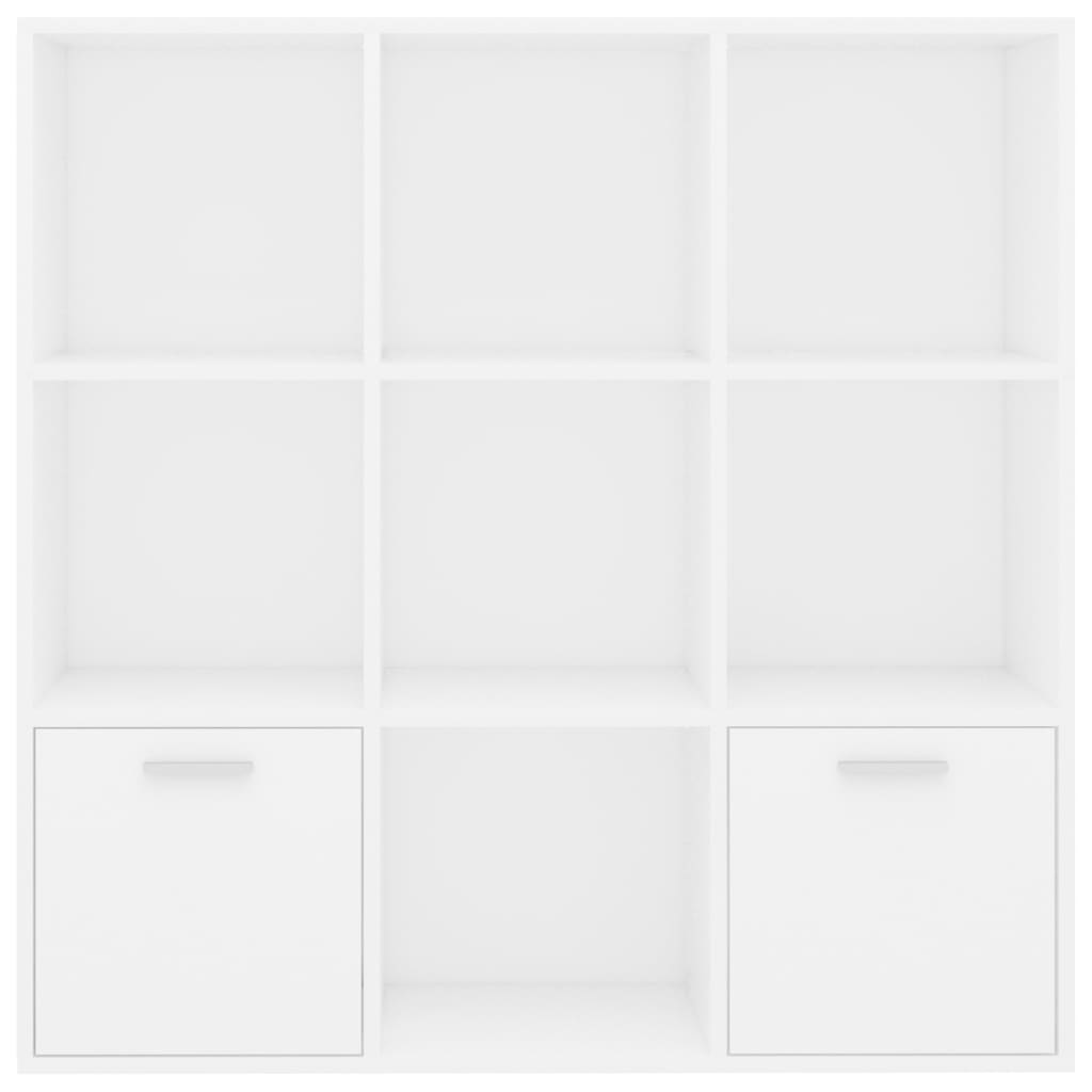 Bibliothèque Blanc 98x30x98 cm Bois d’ingénierie