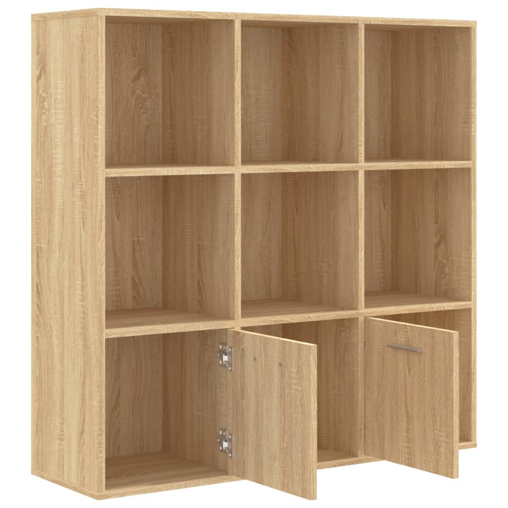 Bibliothèque Chêne sonoma 98x30x98 cm Bois d’ingénierie