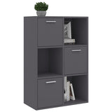 Armoire de rangement Gris 60x29,5x90 cm Bois d'ingénierie