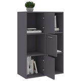 Armoire de rangement Gris 60x29,5x90 cm Bois d'ingénierie