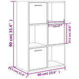 Armoire de rangement Chêne sonoma 60x29,5x90 cm Bois ingénierie