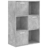 Armoire de rangement Gris béton 60x29,5x90 cm Bois d'ingénierie