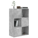 Armoire de rangement Gris béton 60x29,5x90 cm Bois d'ingénierie