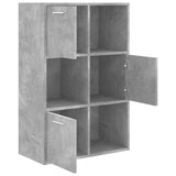 Armoire de rangement Gris béton 60x29,5x90 cm Bois d'ingénierie