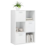 Armoire de rangement Blanc brillant Bois d’ingénierie