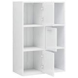 Armoire de rangement Blanc brillant Bois d’ingénierie