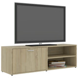 Meuble TV Chêne sonoma 120x34x37 cm Bois d’ingénierie