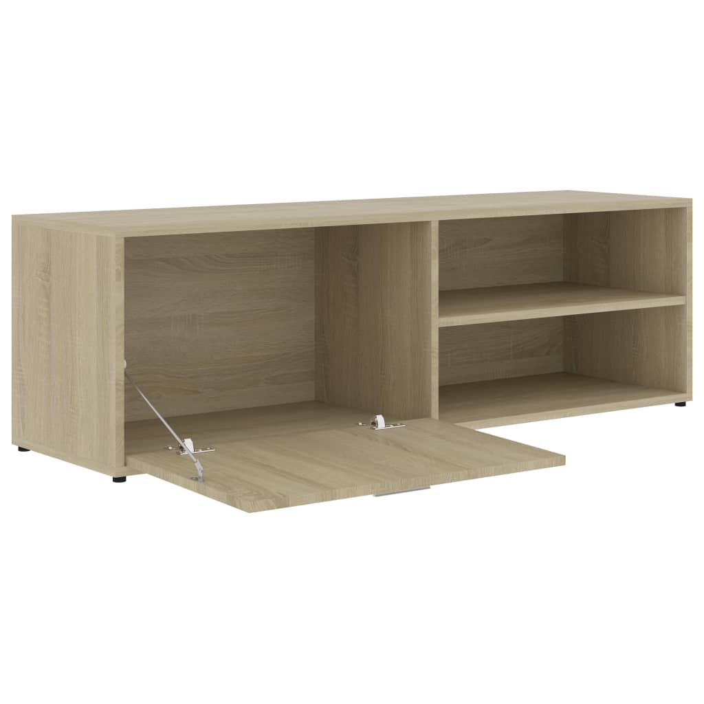 Meuble TV Chêne sonoma 120x34x37 cm Bois d’ingénierie