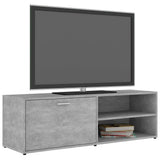 Meuble TV Gris béton 120x34x37 cm Bois d’ingénierie