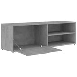 Meuble TV Gris béton 120x34x37 cm Bois d’ingénierie