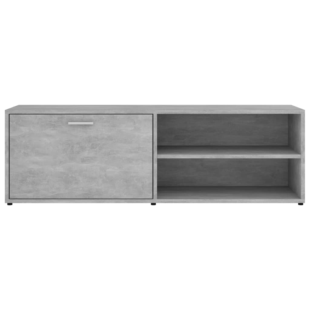 Meuble TV Gris béton 120x34x37 cm Bois d’ingénierie