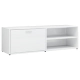 Meuble TV Blanc brillant 120x34x37 cm Bois d’ingénierie