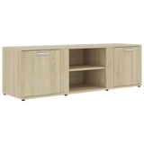 Meuble TV Chêne sonoma 120x34x37 cm Bois d’ingénierie