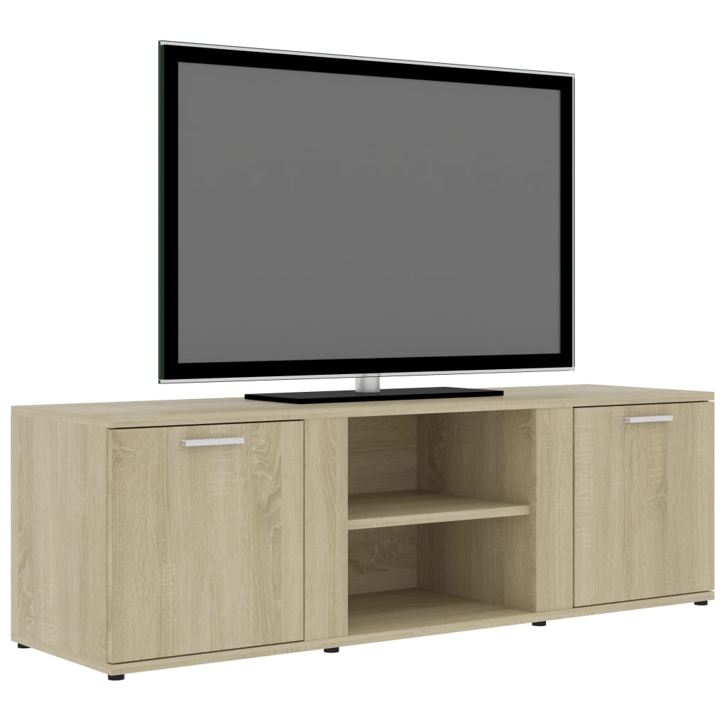 Meuble TV Chêne sonoma 120x34x37 cm Bois d’ingénierie