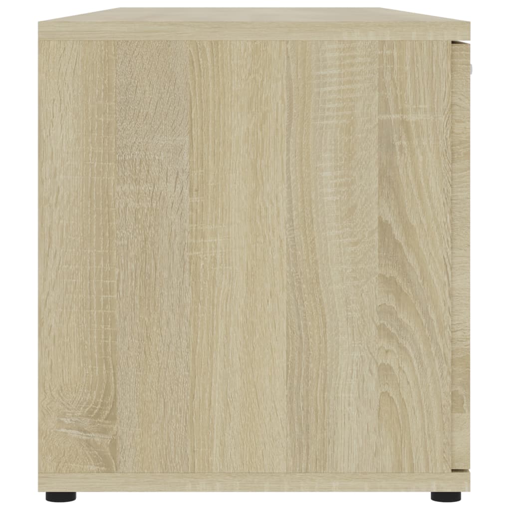 Meuble TV Chêne sonoma 120x34x37 cm Bois d’ingénierie