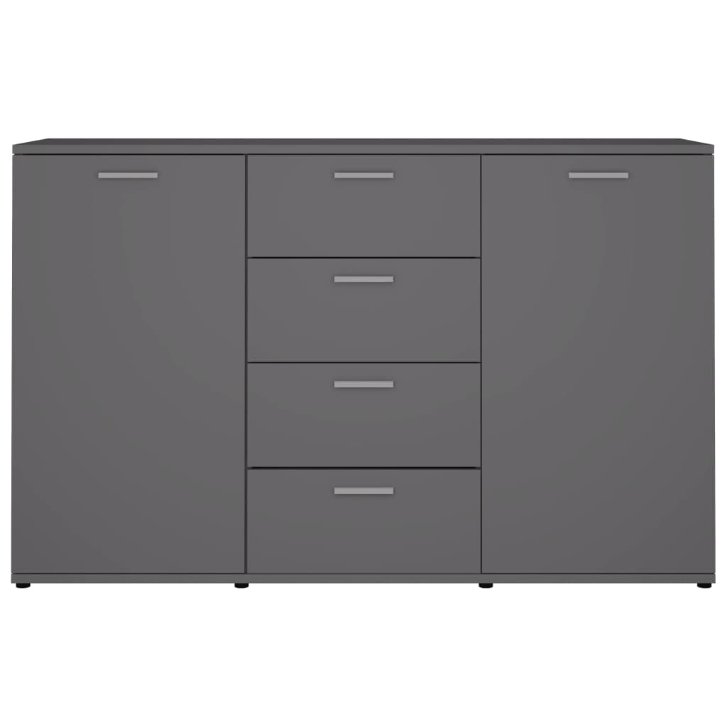 Grey Sideboard 120x35.5x75 cm Engineered Wood