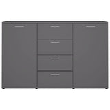 Grey Sideboard 120x35.5x75 cm Engineered Wood