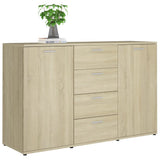 Sideboard Sonoma oak 120x35.5x75 cm Engineered wood