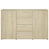 Sideboard Sonoma oak 120x35.5x75 cm Engineered wood