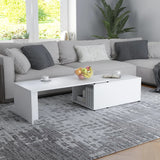 Coffee table White 150x50x35 cm Engineered wood