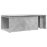 Table basse gris béton 150x50x35 cm bois d'ingénierie