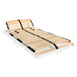 Sommiers à lattes sans matelas 2 pcs avec 28 lattes 70x200 cm