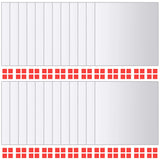 Spiegelfliesen 48 Stück, quadratisches Glas
