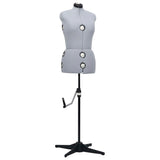 Adjustable Female Dress Form Mannequin Grey M Size 40-46