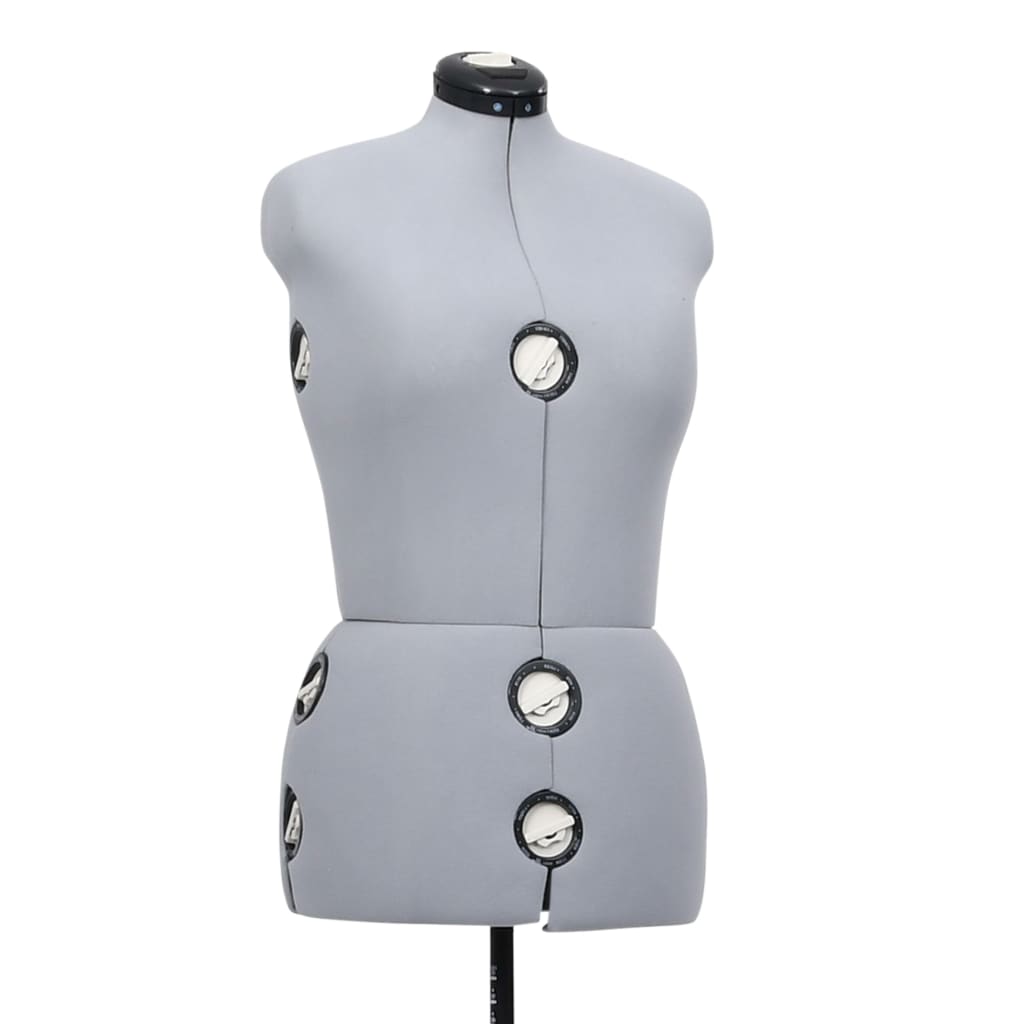 Adjustable Female Dress Form Mannequin Grey M Size 40-46