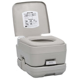 Toilette portable de camping Gris 10+10 L