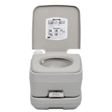 Toilette portable de camping Gris 10+10 L