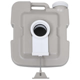 Toilette portable de camping Gris 10+10 L