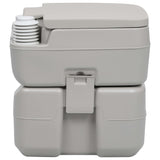 Toilette portable de camping Gris 20+10 L